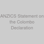 ANZICS Statement on the Colombo Declaration